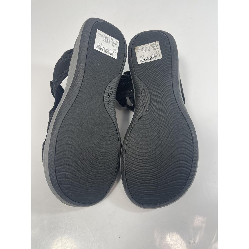 Clarks Mira Bay Shoes Women's Size 8W Black Cloudsteppers Sandals New Box - Picture 11 of 14